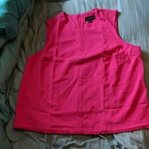 Pink sleeveless top